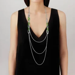 Shop Empreinte animale long necklace Necklaces