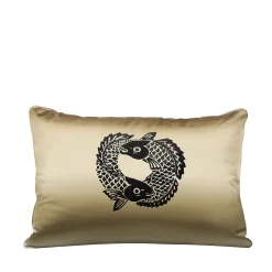Online Koi Circle embroidered rectangular cushion Soft Furnishings