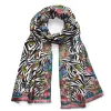 Hot Scarf by Ginny Litscher, Pink & black Zebra design Scarves