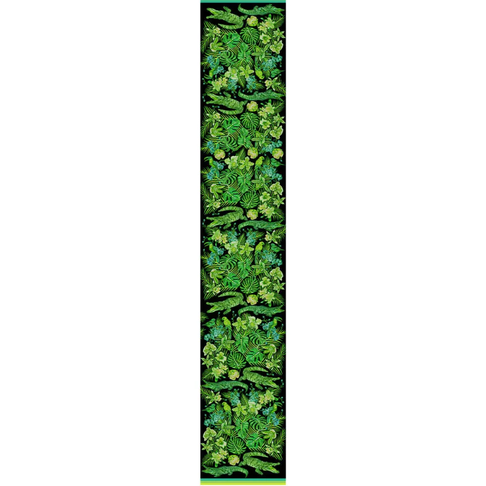 Sale Scarf by Ginny Litscher, Neon green Jungle design Scarves