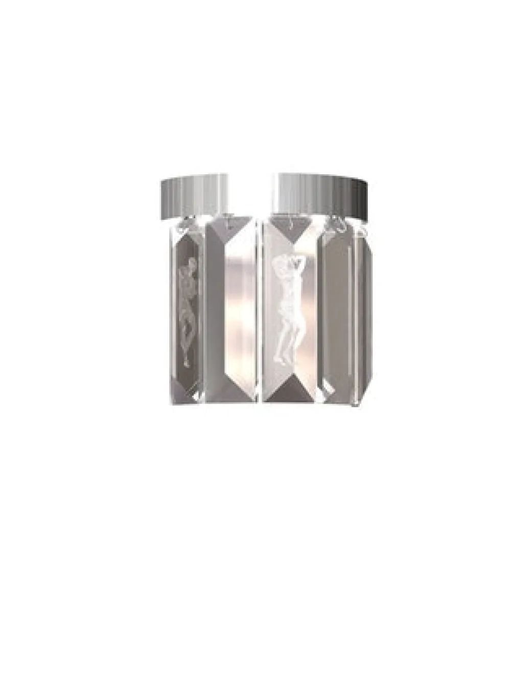Fashion Serene 5 Prisms Wall Sconce, Circular Lighting