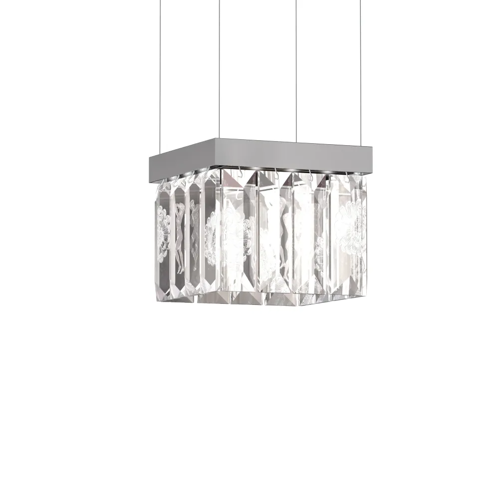 Flash Sale Serene 16 Prisms Chandelier, Square Lighting
