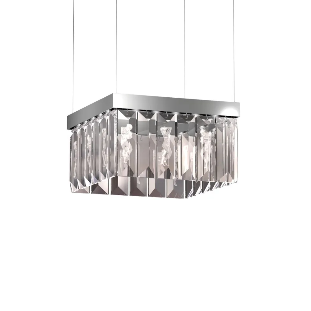 Online Serene 24 Prisms Chandelier, Square Lighting
