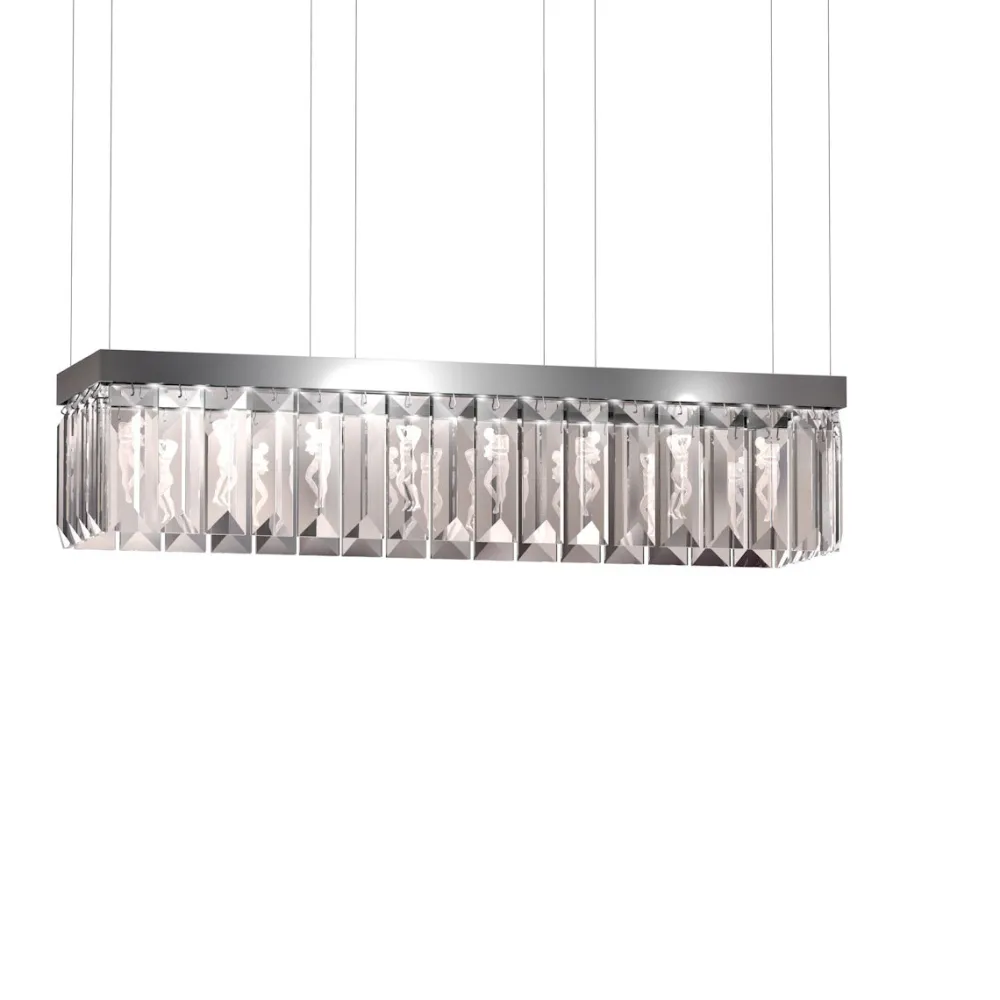 Flash Sale Serene 40 Prisms Chandelier, Rectangular Lighting