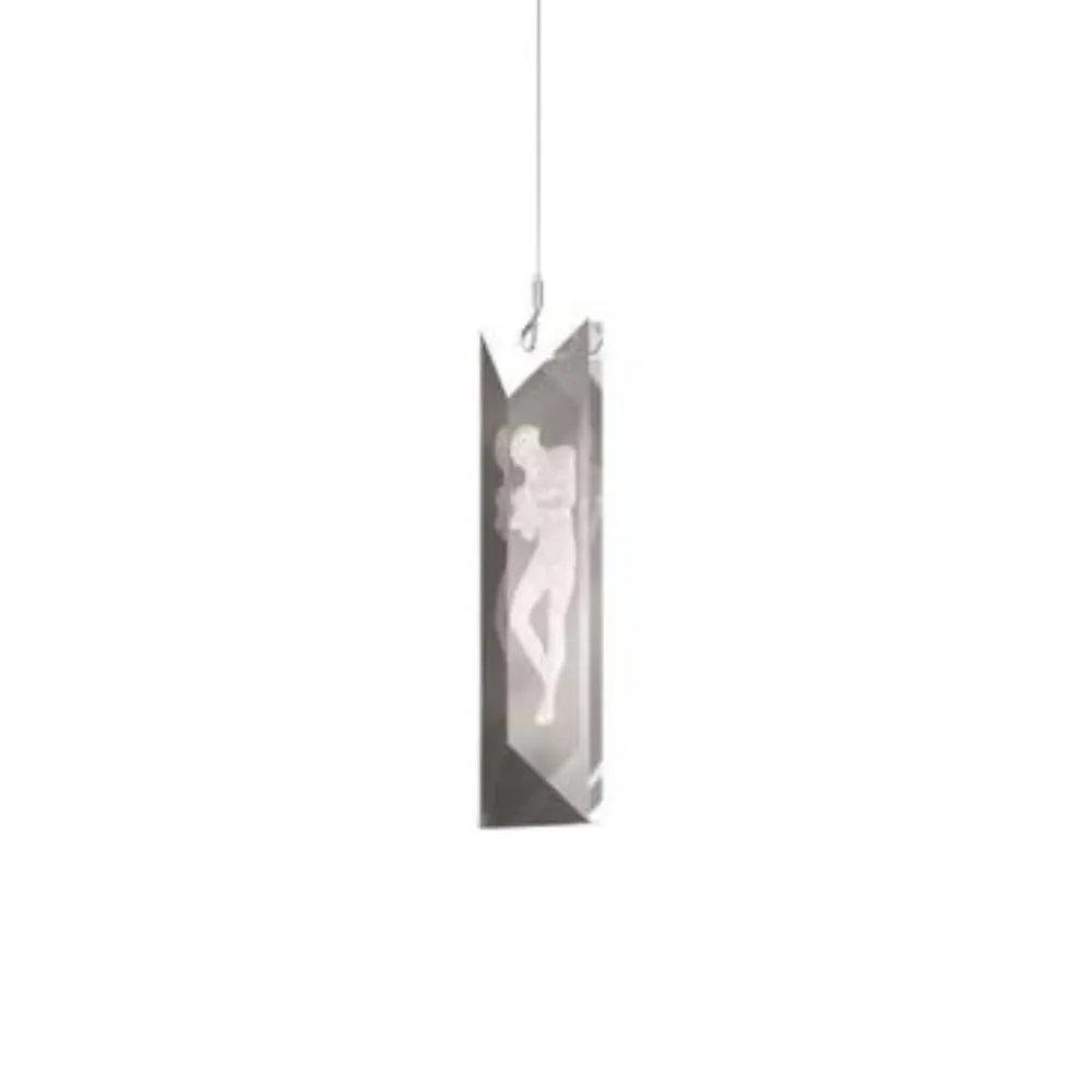 New Serene Simple Prism Figurines Ceiling Lamp Lighting